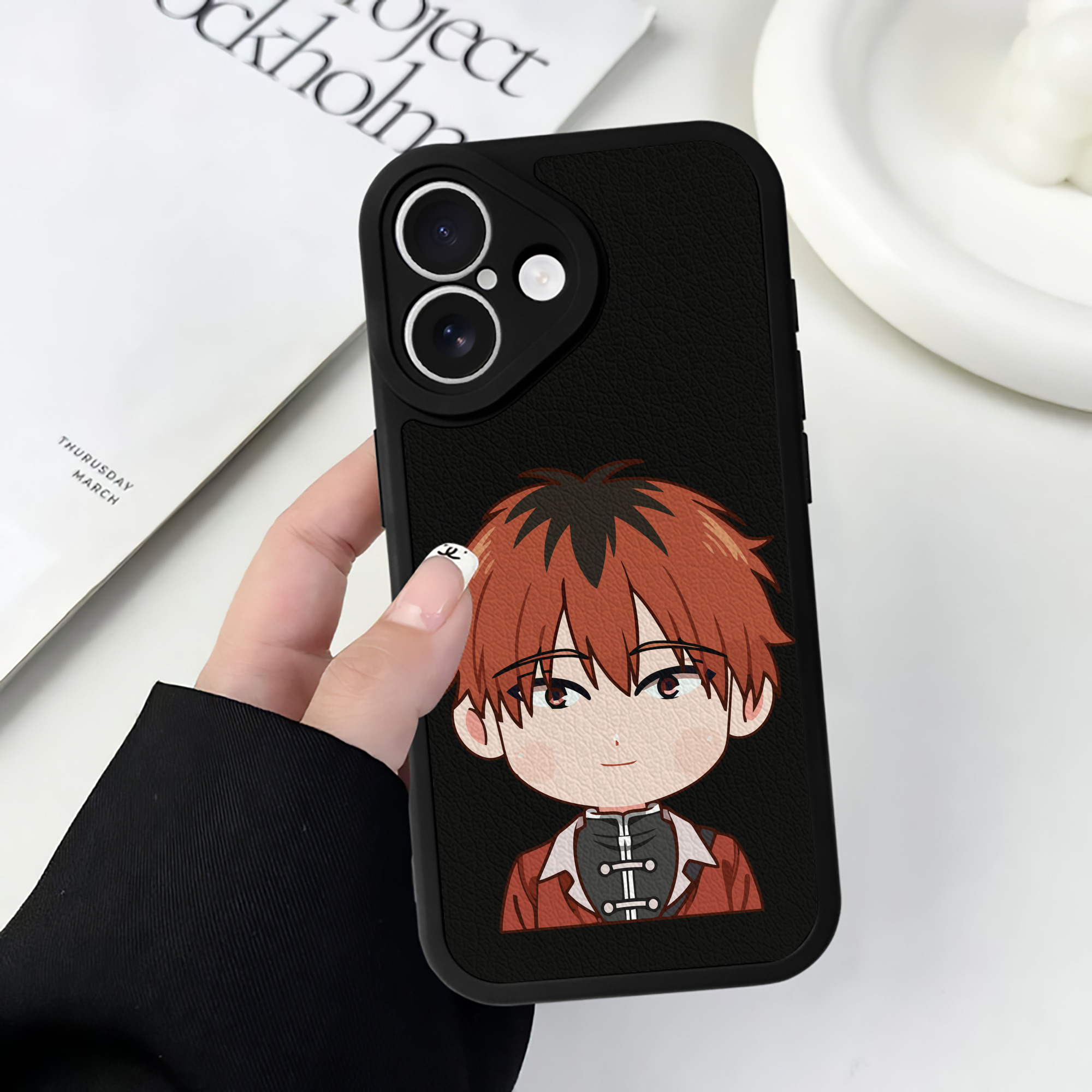 （画像用） 葬送のフリーレン Frieren 【iPhone 16シリーズ対応】シリコンスマホケース（レザー調） 材質：シリコン